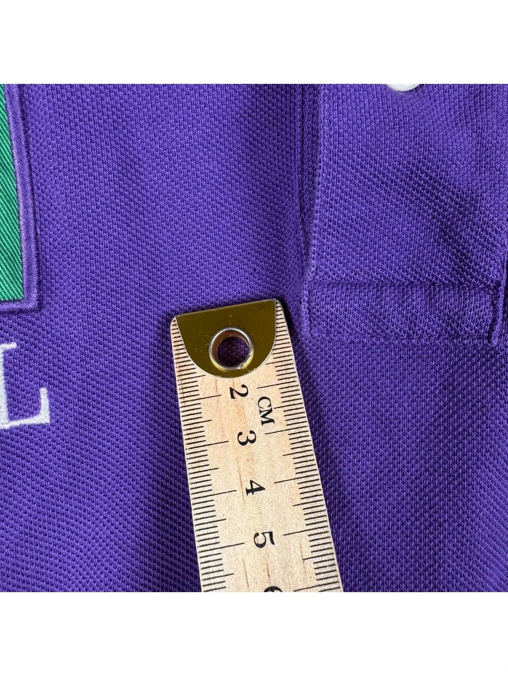 Polo Ralph Lauren Vintage Big Pony Brazil Purple Short Sleeve Shirt Size XXL 2XL